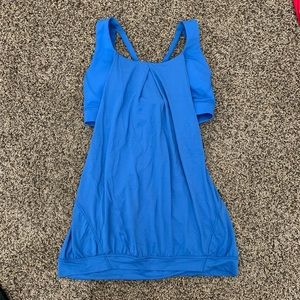 Lululemon tank with attached sports bra